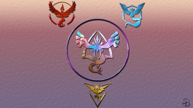 Pokémon, Team Valor, floral pattern, basketball - sport, Team Instinct, Articuno (Pokémon), Team Mystic, art and craft, design, no people, day, sport, Pokemon Go
