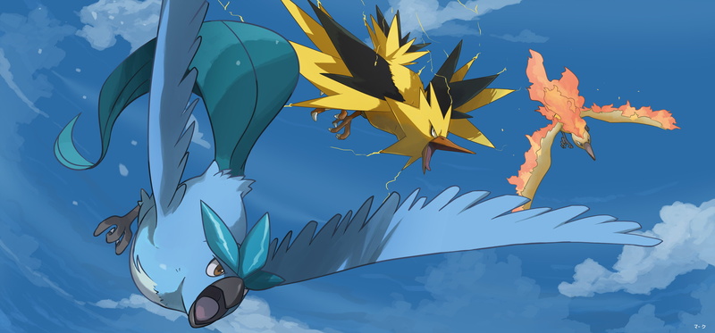 Zapdos (Pokémon), 2K, Articuno (Pokémon), Moltres (Pokémon), Pokémon