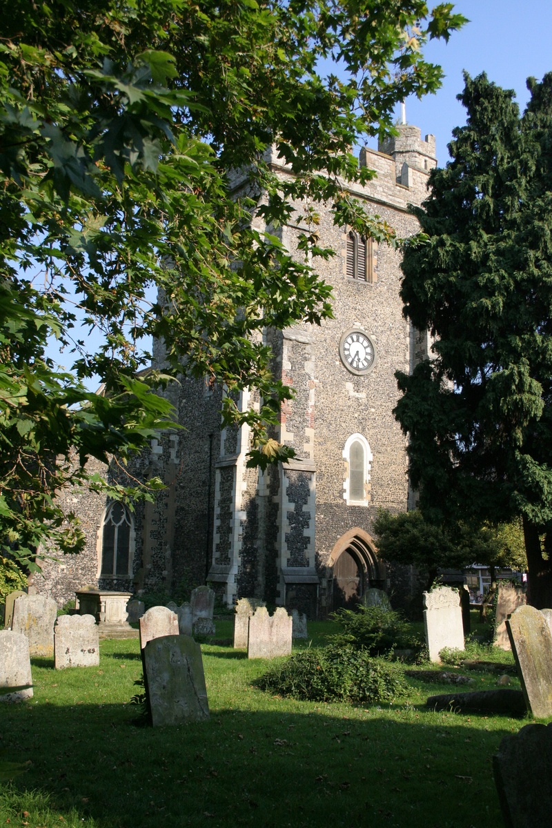 no people, church tower, place of worship, clock tower, cemetery, st michaels sittingbourne, historic, architecture, ragstone, heritage, graveyard, spirituality