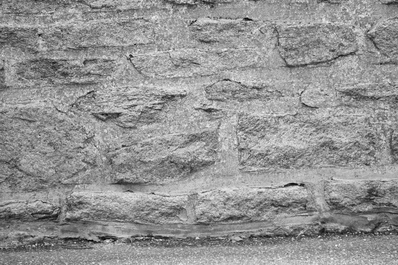 mur en pierres, textured, pierres, outdoors, solid, rough, wall, stone wall, mur, backgrounds, no people, architecture, day, nature, 4K, noir et blanc