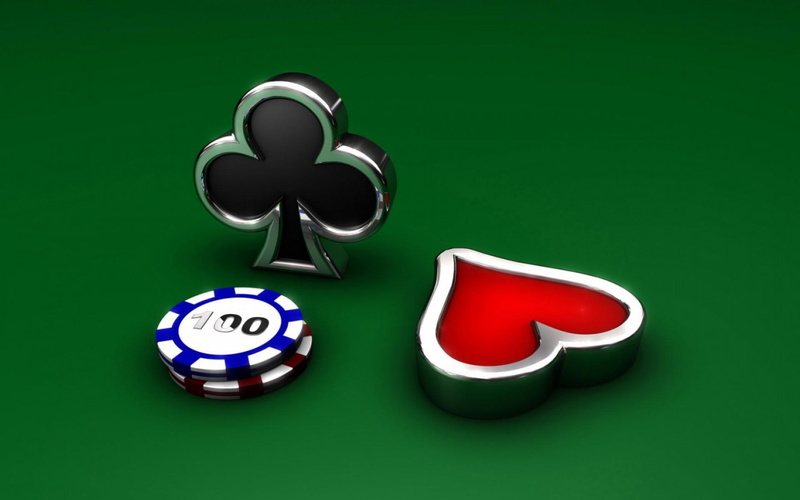 chips, hearts, card, clubs, casino, the suit, 1080P