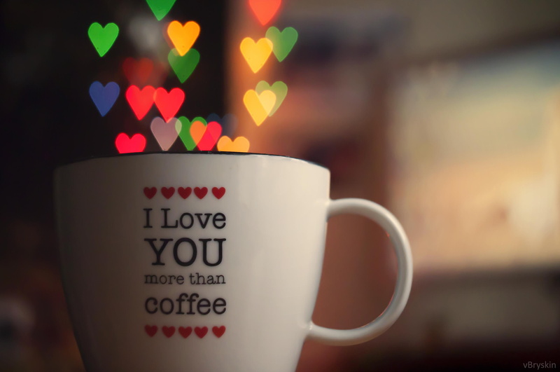 typography, 2K, coffee, love, heart