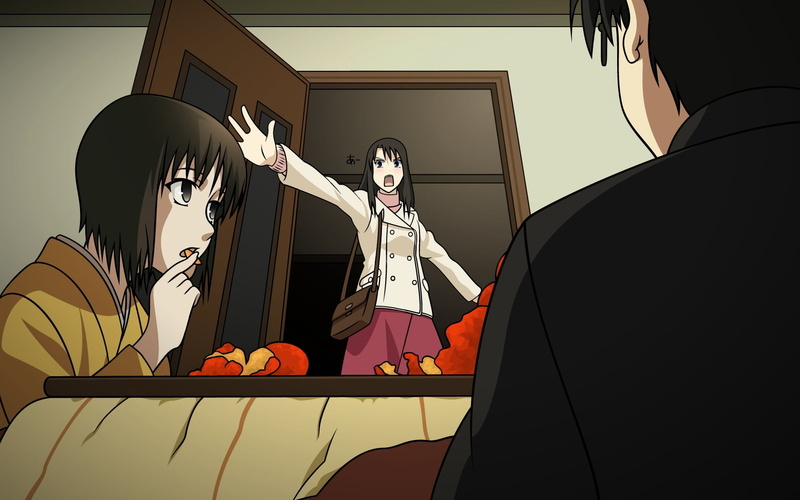 lifestyles, costume, three quarter length, performing arts event, anime, illustration, representation, screaming, human representation, front view, stage
