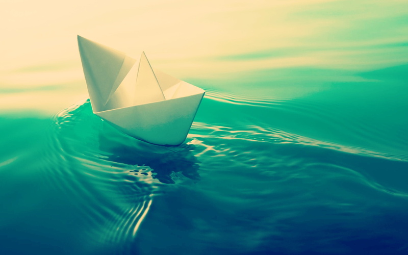 s, full screen, paper ship, 2K, water, the ship, background, mood, boat, widescreen