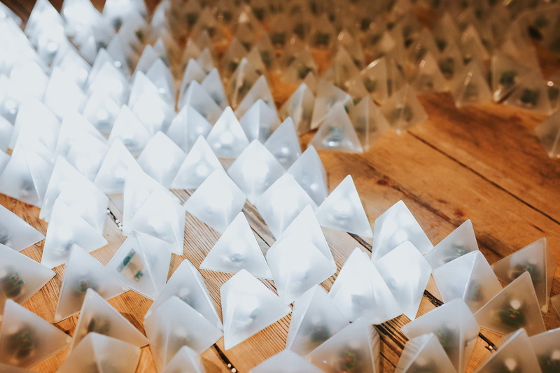 indoors, large group of objects, pattern, decoration, repetition, craft, shape, art and craft, lamp, wood - material, wooden, table, star shape, Little triangle