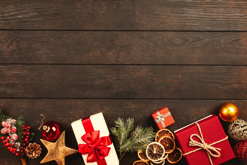 lay, background, christmas decoration, wooden, wood - material, 5K, box, view, christmas ornament, wrapping, box - container, seasonal, ribbon - sewing item