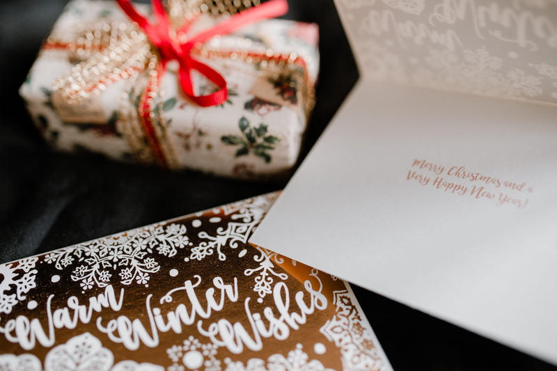 holiday, ribbon, christmas, december, wrapping paper, tied bow, winter, celebration, xmas, card, paper, no people, bow, 5K, close-up, christmas present