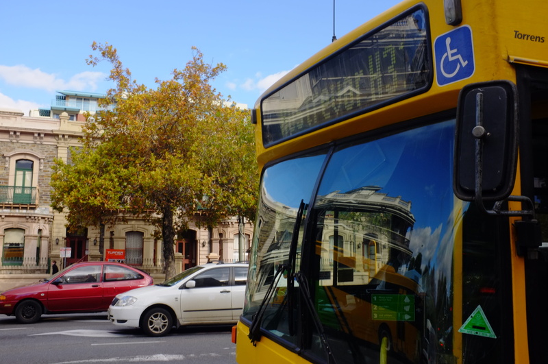 mode of transportation, land vehicle, public transportation, downtown, built structure, car, 4K, australia, plant, building exterior, travel, yellow, adelaide