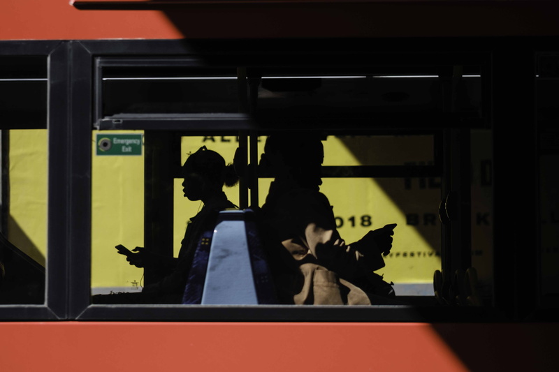 yellow, architecture, men, city, women, red, smartphone, train - vehicle, waiting, street photography, group, color, 5K, indoors, adult, london, standing