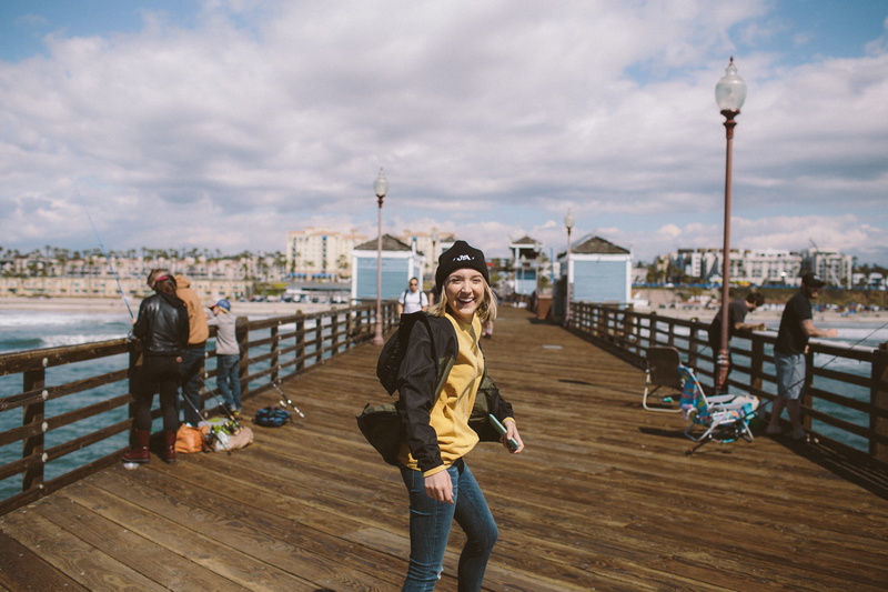 pants, emotion, clothing, young adult, dock, denim, boardwalk, human, pier, women, amusement park, togetherness, bridge, banister, happiness, full length