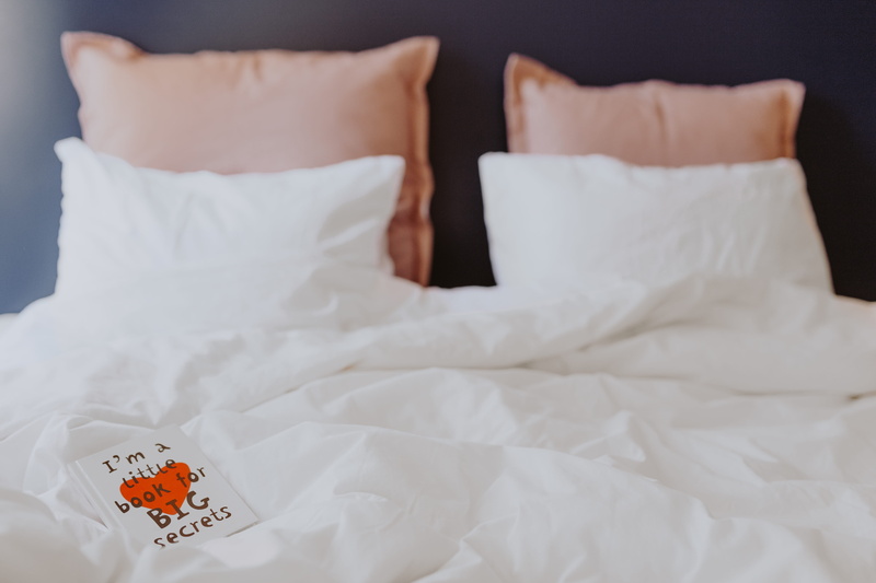 emotion, linen, relaxation, bed, pillows, cozy, window, comfortable, pillow, close-up, 5K, furniture, focus on foreground, textile, duvet, domestic room