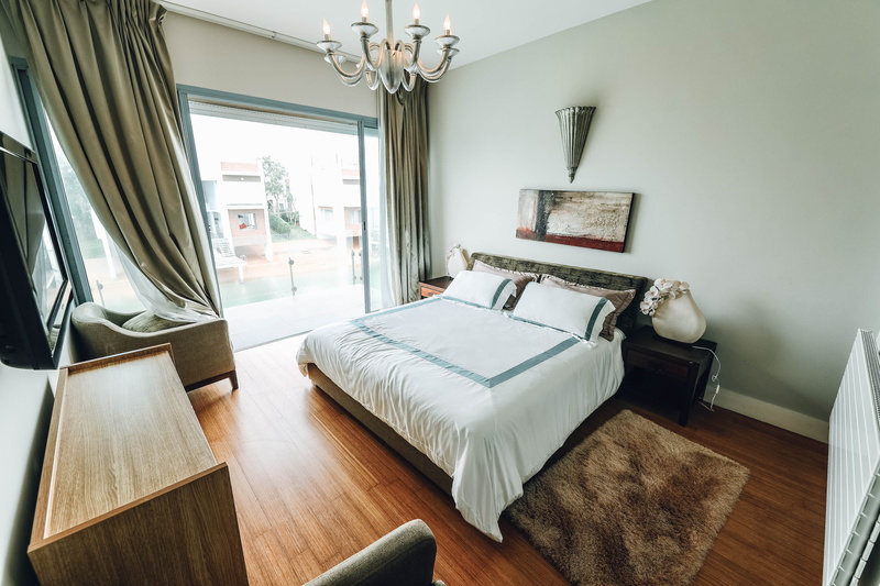 day, chandelier, cozy, indoors, rug, absence, bedroom, wealth, set, interior design, parquet floor, lamp, contemporary, ceiling, home interior, bed, family