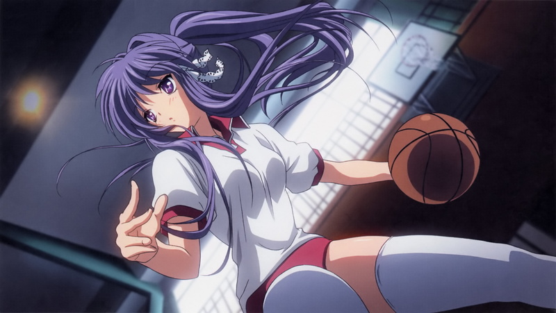 casual clothing, sport, ball, lifestyles, clothing, one person, 2K, anime, anime girls, basketball player, holding, women, basketball - ball, portrait