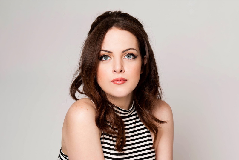 blue eyes, actress, women, brunette, long hair, Elizabeth Gillies, 1080P, singer
