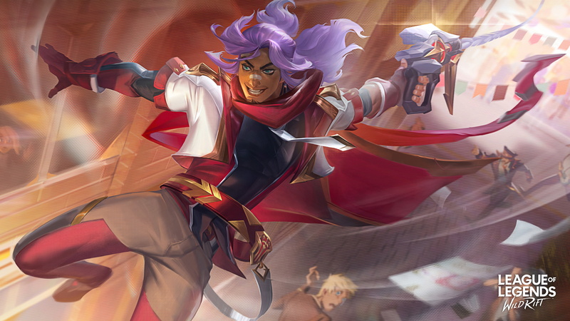 4K, Adcarry, digital art, school, Riot Games, 8K, Akshan (League of Legends), Battle Academia, League of Legends, ADC, Wild Rift