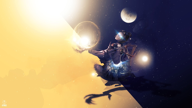 planet - space, sea, space, adult, outdoors, moon, lens flare, Orianna, League of Legends, star - space, night, league, d, exploration, astronomy