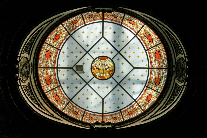 ceiling, design, window, glass - material, medieval, multicolored, architecture and art, circle, ornate, decoration, stained Glass, beautiful, luxury, black background