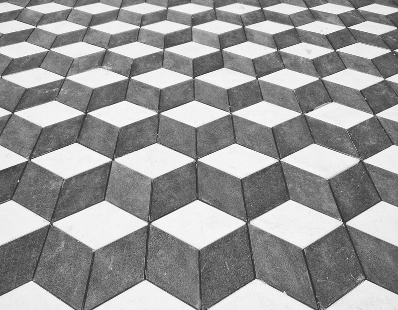 blackandwhite, catch, white, geometric shape, architecture, full frame, drawing, square shape, geometry, close-up, 4K, wall, in a row, tiles, shape, tiled floor