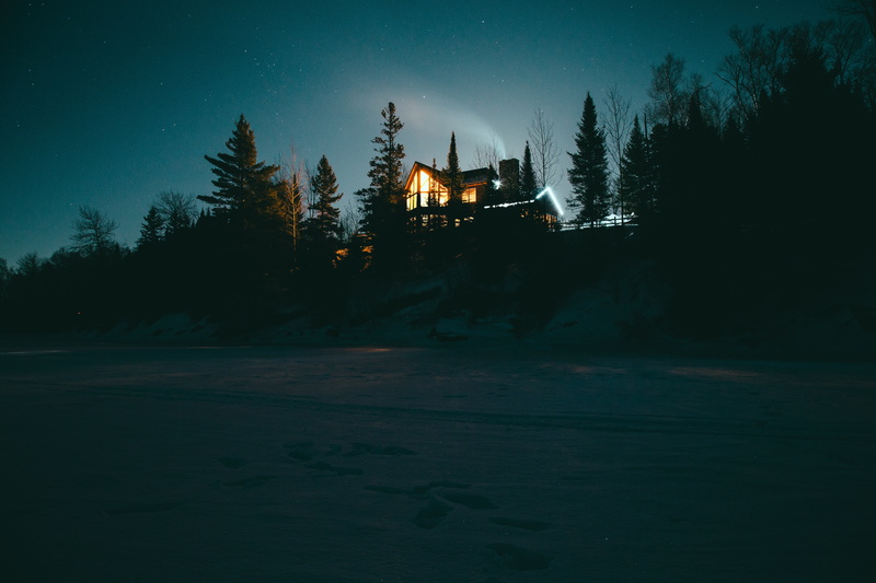 outdoors, old, woodland, 5K, sunset, beauty In Nature, starry sky, pine, blue, snow, history, scenics - nature, light - Natural Phenomenon, europe, travel