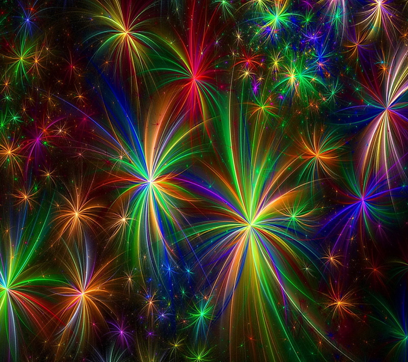 firework display, Colors, backgrounds, new years eve, Colorful, celebration, no people, green color, Starburst, motion, chaos, exploding, illuminated, bright