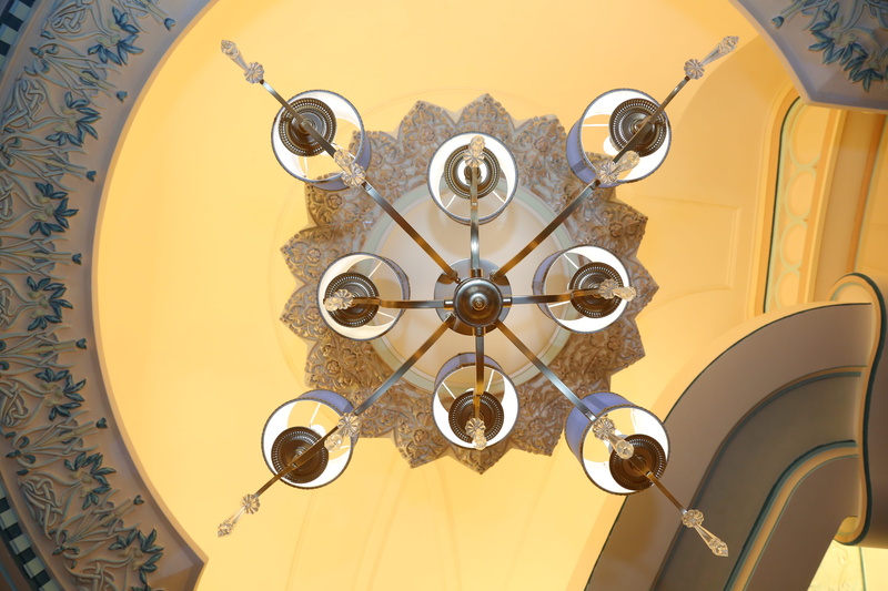 vitality, antique, shiny, retro styled, no people, ornate, eye, ceiling, art, architecture, technology, communication, low angle view, chandelier, shade