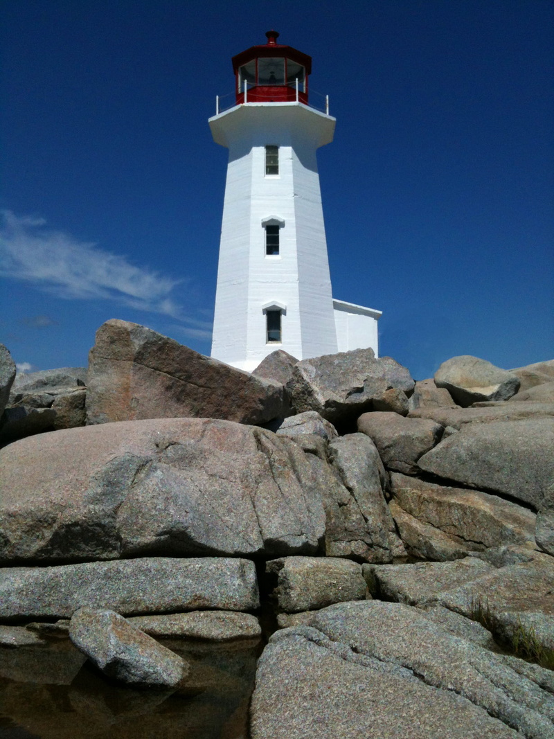 tower, warning, building, lighouse, safety, guidance, nature, direction, Nova Scotia, security, no people, sightseeing, shore, sky, navigation, tourism