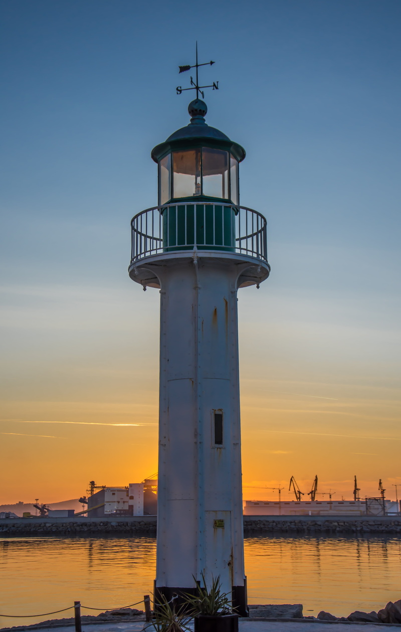 sunset, tower, beam, safety, building, searchlight, orange color, nautical, guidance, no people, light, house, symbol, navigation, coast, water, security