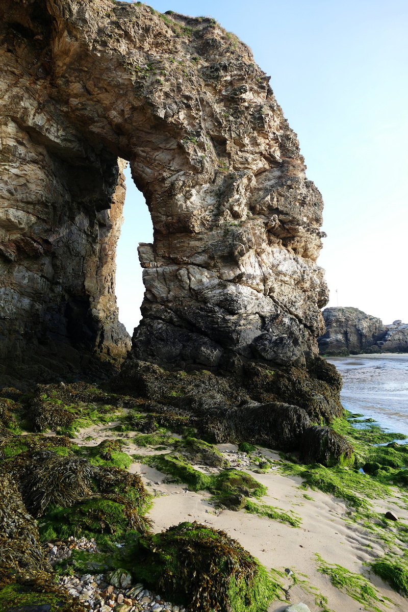 ocean, rock - object, land, Cornwall, travel destinations, seaside, stack rock, bay, non-urban scene, surfing, eroded, atlantic, Beach, water, uk, physical geography