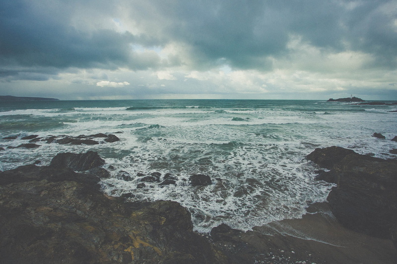 scenery, light, condition, beach, scenics - nature, ocean, horizon, power in nature, wind, rock - object, natural, breaking, newquay, coast, sky, water