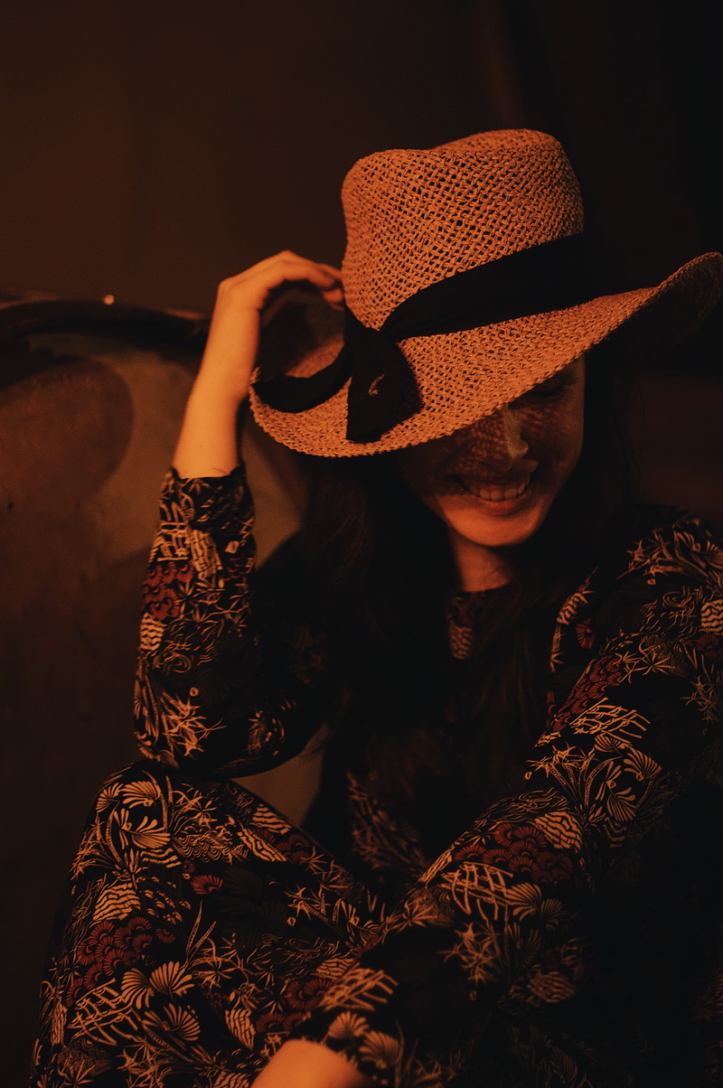sun hat, hat, lifestyles, #girl, #young, smiling, women, young women, #flowers, #shadow, beautiful woman, apparel, fashion, clothing, headshot, holding