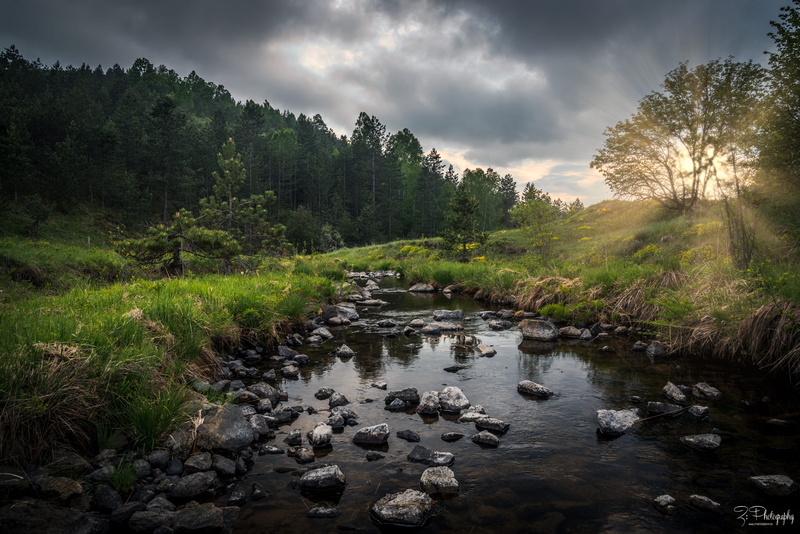 water, cloud - sky, rock, tranquil scene, river, sky, body, tree, land, cloud, day, tranquility, beauty in nature, flowing water, sunlight, zlatibor, stream