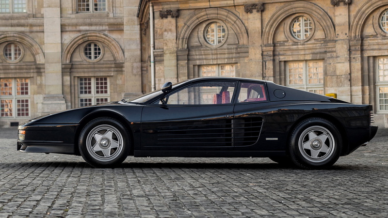 Black Car, Sport Car, Coupé, Old Car, Ferrari Testarossa, 1080P, Car, Ferrari