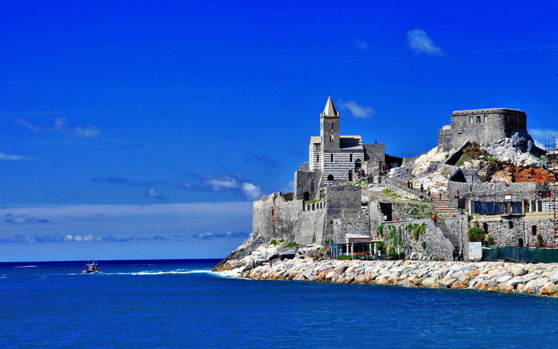 structure, cloud - sky, clear sky, scenics - nature, fort, building, building exterior, travel destinations, history, nature, castle, sky, sea, coast, the past