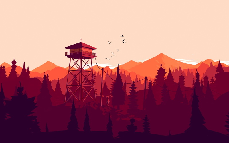Firewatch, 1080P, video games, illustration