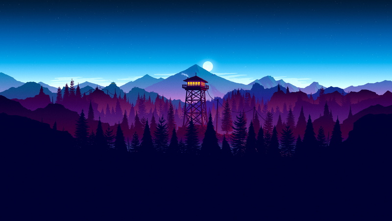 Firewatch, Video Game, 4K