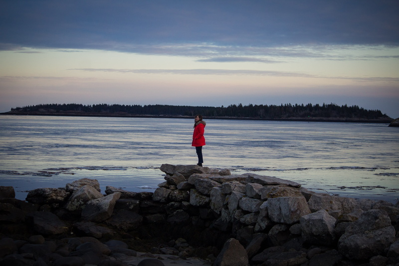 clothing, full length, nature, water, coat, lake, warm clothing, cloud - sky, ice, coho, winter, fish, woman, solid, 5K, real people, slate, robe, beauty in nature