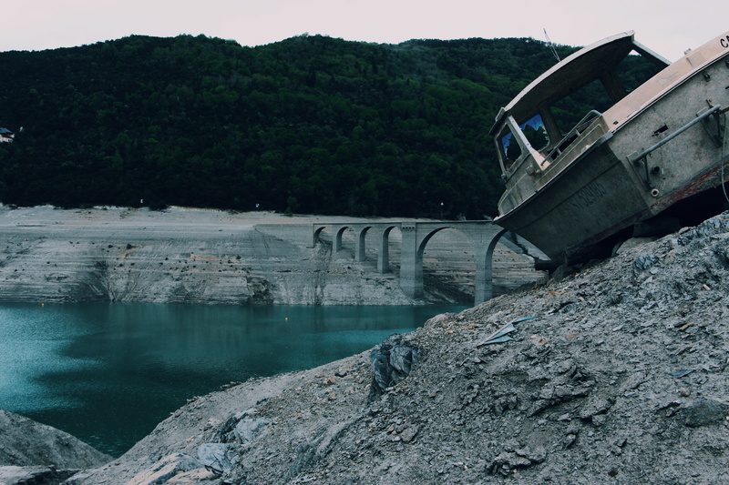 nature, calamity, transportation, fuel and power generation, water, 5K, scenics - nature, built structure, bridge, empty, transportation system, body