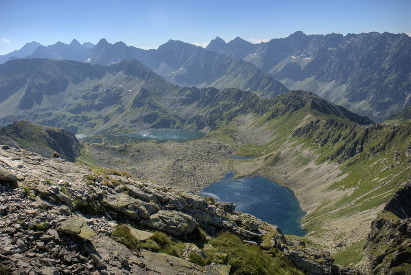 mountain peak, tourism, mountain, sky, tatry, water, kasprowy wierch, beauty in nature, rock - object, tranquil scene, travel, mountain range, outdoors