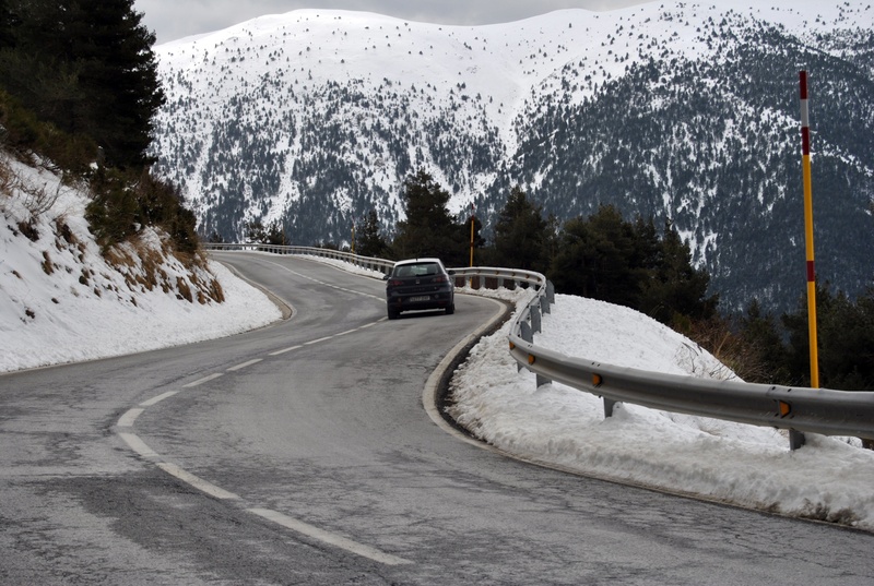 motor vehicle, transport, nevada, beauty in nature, snowcapped mountain, land vehicle, travel, lead, highway, transportation, curve, vehicle, white color