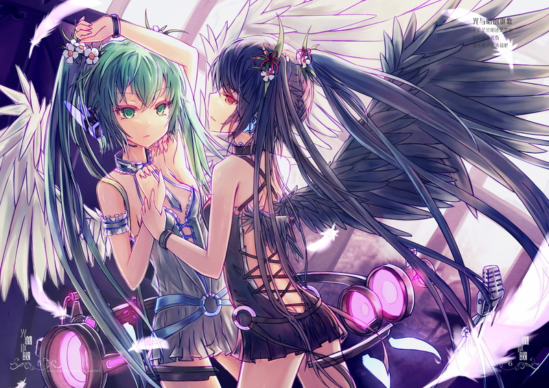 choice, retail, Hatsune Miku, women, celebration, indoors, Zatsune Miku, Anime, fashion, hair, multi colored, lifestyles, Vocaloid, variation, 1080P, close-up