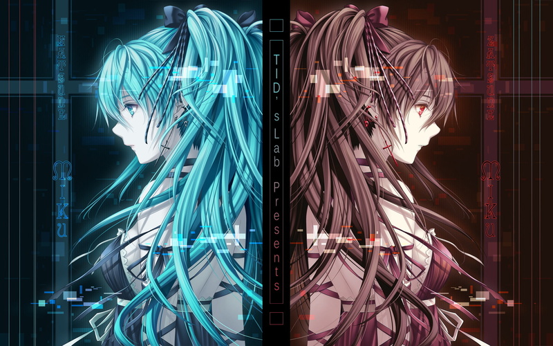 1080P, Anime, Vocaloid, Hatsune Miku, Zatsune Miku, Miku Zatsune