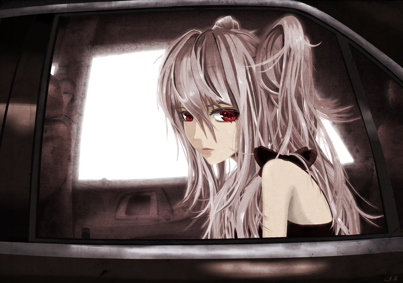 miku, 2K, vocaloid, zatsune, eyes, hatsune, red