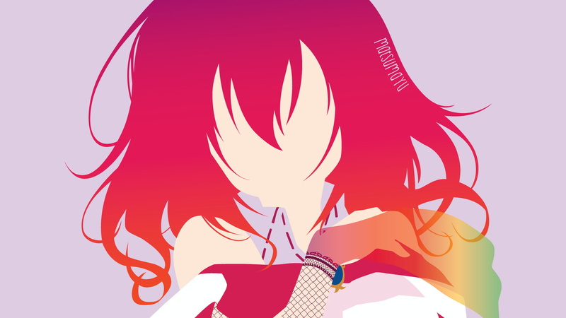 Minimalist, Stephanie Dola, Red Hair, Anime, Fishnet, Glove, 1080P, No Game No Life