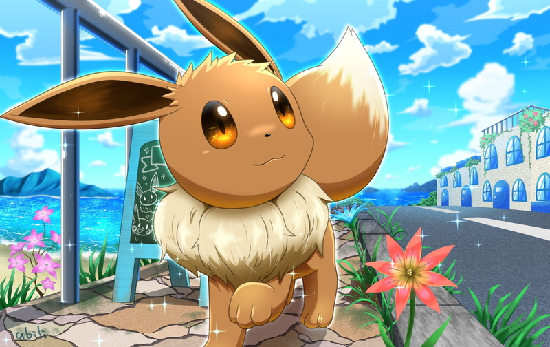 Eevee, walking, 1080P, Pokémon
