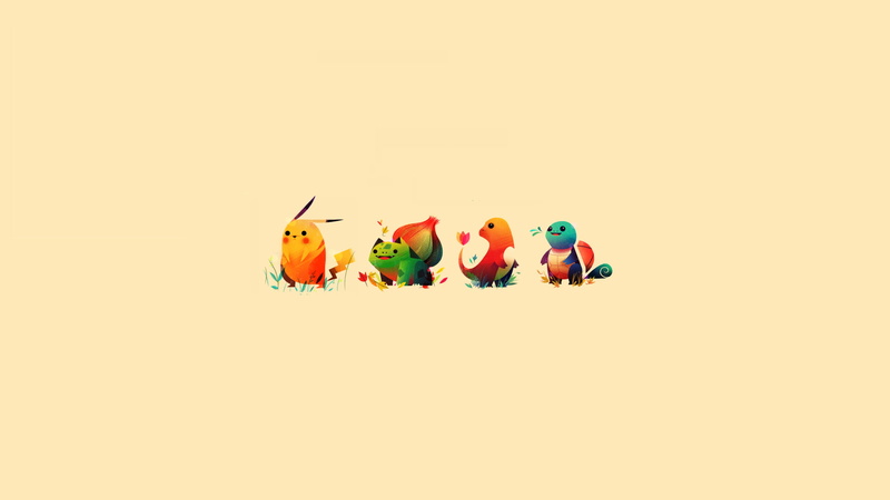 Starter Pokemon, Squirtle (Pokémon), Pokémon, 1080P, Anime, Pikachu, Bulbasaur (Pokémon), Charmander (Pokémon)