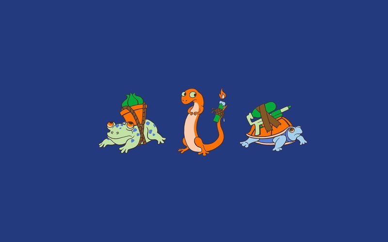 copy space, multi colored, Bulbasaur (Pokémon), Pokémon, representation, no people, astrology sign, day, animal wildlife, sky, Starter Pokemon, clear sky