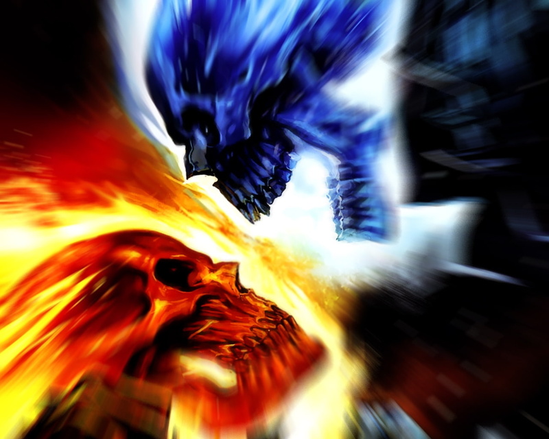 art, vs, vsliked, hd, red, space, x, moons, sun, blue, 720P, moon, skull