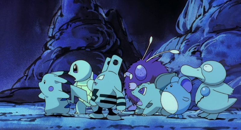 Psyduck (Pokémon), close-up, sculpture, human representation, Pikachu, nature, art and craft, metal, large group of objects, representation, Squirtle (Pokémon)