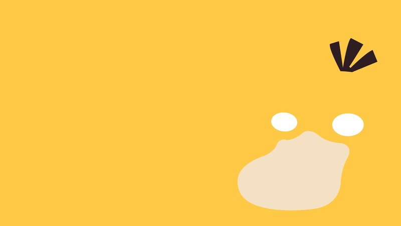 Pokémon, 1080P, Psyduck (Pokémon), Minimalist