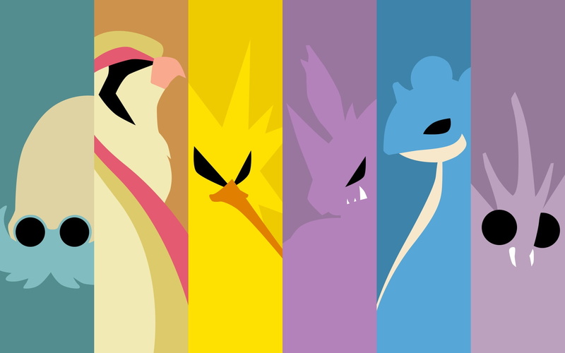 Zapdos (Pokémon), Venomoth (Pokemon), Pokémon, 1080P, Nidoking (Pokémon), Lapras (Pokémon), Pidgeot (Pokémon), Omanyte (Pokémon)